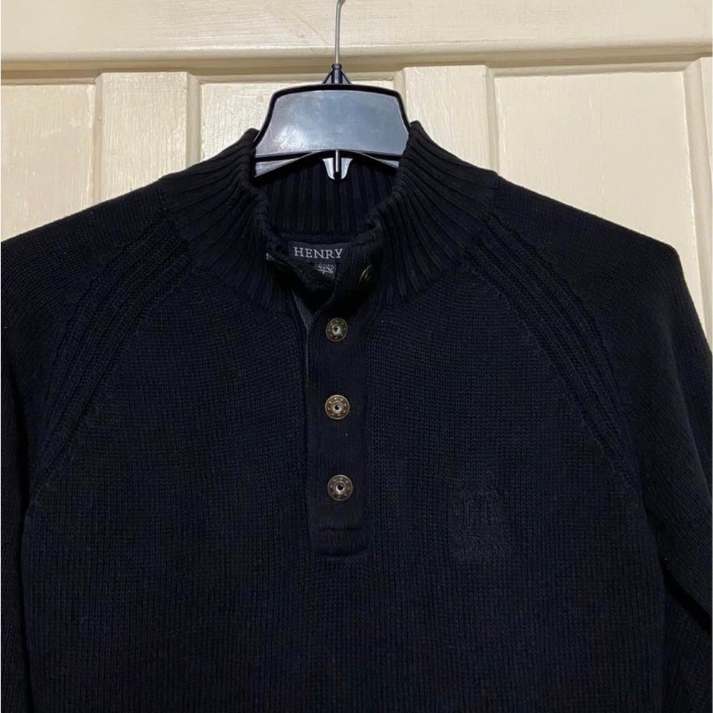 Henry’s Men’s quarter Button Up Knit Sweater/large